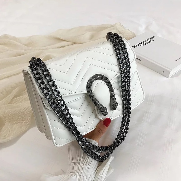 ✨White Snake Handbag - Picture 1 of 7